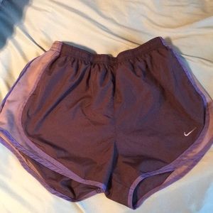 Plum colored Nike shorts